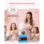 Electric Cotton Candy Machine, 1000W Commercial Floss Maker With Cover, Commercial Cotton Candy Machine w/Stainless Steel Bowl &
