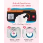 Electric Cotton Candy Machine, 1000W Commercial Floss Maker With Cover, Commercial Cotton Candy Machine w/Stainless Steel Bowl &