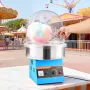 Electric Cotton Candy Machine, 1000W Commercial Floss Maker With Cover, Commercial Cotton Candy Machine w/Stainless Steel Bowl &