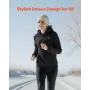 VEVOR Heated Sweatshirt Hættetrøje til Mænd Kvinder, Opvarmet Jakke Unisex med 7,4V 16000mAh genopladelig Power Bank Pack, 5