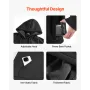 Heated Sweatshirt Hoodie for Men Women, Heated Jacket Unisex with 7.4V 16000mAh Rechargeable Power Bank Pack, 5 Heating Zones, 3