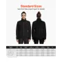 opvarmet fleecejakke til kvinder, opvarmet sweatshirt med 7,4V