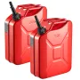 VEVOR Metal Fuel Container, 20 L, Fuel Jerry Can with Spout and Comfort Handle, 6 L/min Max Flow Rate, Leakproof & Corrosion-res