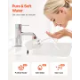 Skincare Water Filter, Faucet Mount Water Filters with Micro-nano Bubble for Skin, Sink Tap Purifier, Removes Chlorine with 1 Fi