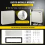 NEMA Steel Enclosure, 60x60x20 cm NEMA 4X Steel Electrical Box, IP66 Waterproof & Dustproof, Outdoor/Indoor Electrical Junction 