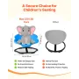 VEVOR Kids Swivel Chair, 220 lbs Capacity, Cylinder Shape Sensory Spinning Chair, Autistic Kids Sensory Toy Seat with Non-Slip M
