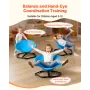 Kids Swivel Chair, 220 lbs Capacity, Cylinder Shape Sensory Spinning Chair, Autistic Kids Sensory Toy Seat with Non-Slip Metal B