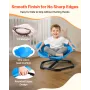 Kids Swivel Chair, 220 lbs Capacity, Cylinder Shape Sensory Spinning Chair, Autistic Kids Sensory Toy Seat with Non-Slip Metal B