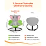 Kids Swivel Chair, 220 lbs Capacity, Cylinder Shape Sensory Spinning Chair, Autistic Kids Sensory Toy Seat with Non-Slip Metal B