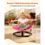 Kids Swivel Chair, 220 lbs Capacity, Flower Shape Sensory Spinning Chair, Autistic Kids Sensory Toy Seat with Non-Slip Metal Bas