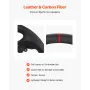 Steering Wheel for 2007-2013 Infiniti G37, Carbon Fiber Steering Wheel D-Shaped Flat-Bottom, Leather Grip with Non-Slip Texture 