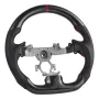 VEVOR Steering Wheel for 2007-2013 Infiniti G37, Carbon Fiber Steering Wheel D-Shaped Flat-Bottom, Leather Grip with Non-Slip Te
