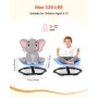 Kids Swivel Chair, 220 lbs Capacity, Elephant Shape Sensory Spinning Chair, Autistic Kids Sensory Toy Seat with Non-Slip Metal B