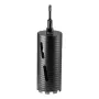 Core Drill Bit, 102 mm Diameter, 241 mm Drilling Depth, M16 Internal Thread, Diamond Dry Coring Bit with 3 Adapters, Pilot Drill