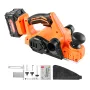 Cordless Handheld Planer, 82 mm Cut Width, 15000 RPM Electric Hand Wood Planer with 4 Ah 18V Lithium Battery, Brushless Motor, A