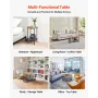 3 Pieces Round Coffee Table Sets, 80 cm Industrial Living Room Table with 2 End Side Tables, Easy Assembly Coffee and End Tables
