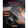 Core Drill Bit, 25 mm Diameter, 241 mm Drilling Depth, M16 Internal Thread, Diamond Dry Coring Bit with 3 Adapters, Pilot Drill 
