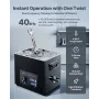 10L Ultrasonic Cleaner, Professional Ultrasonic Cleaner Machine with Knob Control, Stainless Steel Cleaning Machine with Basket 