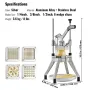 Commercial Chopper with 4 Replacement Blades Commercial Vegetable Chopper Stainless Steel French Fry Cutter Potato Dicer & Slice