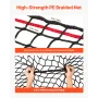 Round Bale Hay Net, 1.8 x 1.8 x 1.8 m, 42 x 42 mm Holes, PE Material, Knotless Design, with Zip Ties, Needle Shuttle, Repair Twi
