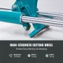 Manual Tile Cutter, 1200mm, Porcelain Ceramic Tile Cutter with Tungsten Carbide Cutting Wheel, Infrared Positioning, Anti-Skid F