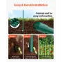 Garden Stakes, 50 Pack, 1800 mm, Plastic Coated Metal Tomato Stakes, Garden Sticks for Plants Support, with Pointed End and Non-