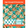 Hay Nets for Horses, 4PCS, 0.9 m Extended Length, 38 x 38 mm Holes, PE Material, with Four Carabiner Hooks, Hanging Slow Feed Ha