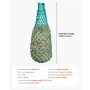 Hay Nets for Horses, 4PCS, 0.9 m Extended Length, 38 x 38 mm Holes, PE Material, with Four Carabiner Hooks, Hanging Slow Feed Ha