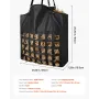 Hay Bag for Horses, 55 x 18.5 x 64 cm, 46 x 46 mm Holes, Premium Nylon Construction with PVC Waterproof Coating, Adjustable Hang