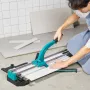 Manual Tile Cutter, 1200mm, Porcelain Ceramic Tile Cutter with Tungsten Carbide Cutting Wheel, Infrared Positioning, Anti-Skid F