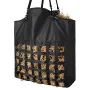 Hay Bag for Horses, 55 x 18.5 x 64 cm, 46 x 46 mm Holes, Premium Nylon Construction with PVC Waterproof Coating, Adjustable Hang