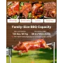 VEVOR Rotisserie Grill, AC220-240V 8 Level Height Electric Rotisserie Grill Kit, BBQ Grills Rotisseries Kit with 60 kg Load Capa