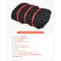 VEVOR Round Bale Hay Net, 1.5 x 1.5 x 1.5 m, 42 x 42 mm Holes, PE Material, Knotless Design, with Self-Locking Zip Ties, Needle 