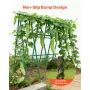 Garden Stakes, 15 Pack, 1705 mm, Plastic Coated Metal Tomato Stakes, Garden Sticks for Plants Support, with Pointed End and Non-