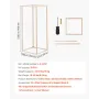 Wedding Flower Stand, 10PCS 60cm Column Flower Stand, Floral Stands with Hidden Screw, Rectangular Cubic Floral Display Rack for