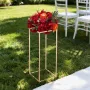 Wedding Flower Stand, 10PCS 60cm Column Flower Stand, Floral Stands with Hidden Screw, Rectangular Cubic Floral Display Rack for