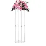 Wedding Flower Stand, 10PCS 80cm Column Flower Stand, Floral Stands with Acrylic Laminate, Cylindrical Cubic Floral Display Rack