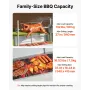 Rotisserie Grill, 38W BBQ Outdoor Pig & Lamb Spit Roaster, Charcoal Spit Roaster with 60 kg Load Capacity & 7-Level Height, Stai