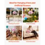 Wedding Flower Stand, 10PCS 60cm Column Flower Stand, Floral Stands with Acrylic Laminate, Hexagonal Cubic Floral Display Rack f