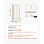 Wedding Flower Stand, 10PCS 60cm Column Flower Stand, Floral Stands with Acrylic Laminate, Hexagonal Cubic Floral Display Rack f