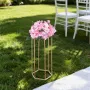 Wedding Flower Stand, 10PCS 60cm Column Flower Stand, Floral Stands with Acrylic Laminate, Hexagonal Cubic Floral Display Rack f