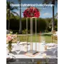 VEVOR Wedding Flower Stand, 10PCS 80cm Column Flower Stand, Floral Stands with Metal Laminate, Cylindrical Cubic Floral Display 