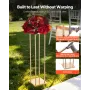 Wedding Flower Stand, 10PCS 80cm Column Flower Stand, Floral Stands with Metal Laminate, Cylindrical Cubic Floral Display Rack f