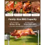 Rotisserie Grill, AC220-240V 8 niveauhøjde Elektrisk Rotisserie