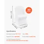 White Stretch Spandex Stol Covers - 30 pcs, foldekøkkenstole