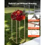 VEVOR Wedding Flower Stand, 10PCS 60cm Column Flower Stand, Floral Stands with Metal Laminate, Gold Rectangular Floral Display R
