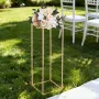 VEVOR Wedding Flower Stand, 10PCS 80cm Column Flower Stand, Floral Stands with Hidden Screw, Rectangular Cubic Floral Display Ra