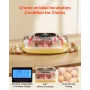 VEVOR 24 Egg Incubator, Automatic Egg Turner with LED Candler, Temperature & Humidity Control, 360° View Clear Window, Auto Wate