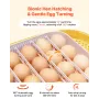 VEVOR 24 Egg Incubator, Automatic Egg Turner with LED Candler, Temperature & Humidity Control, 360° View Clear Window, Auto Wate