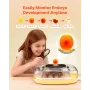 24 Egg Incubator, Automatic Egg Turner with LED Candler, Temperature & Humidity Control, 360° View Clear Window, Auto Water Refi